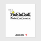 Pickleball laat me zweren - Grappige Pickleball Sticker (Vel)