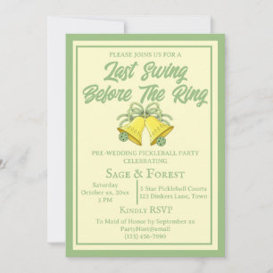 Pickleball Laatste schommel Voor de Ring Sage Foto Kaart