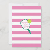 Pickleball laatste schommel voor de Ring uitnodigi Kaart (Achterkant)