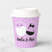 Pickleball laatste swing voor de ring bruiloft papieren bekers (Voorkant)