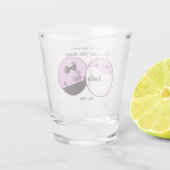 Pickleball Last Swing Before the Ring Wedding Shot Glas (Achterkant)