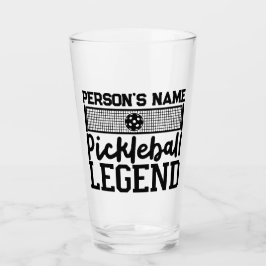 Pickleball Legend Aangepaste gepersonaliseerde naa Glas