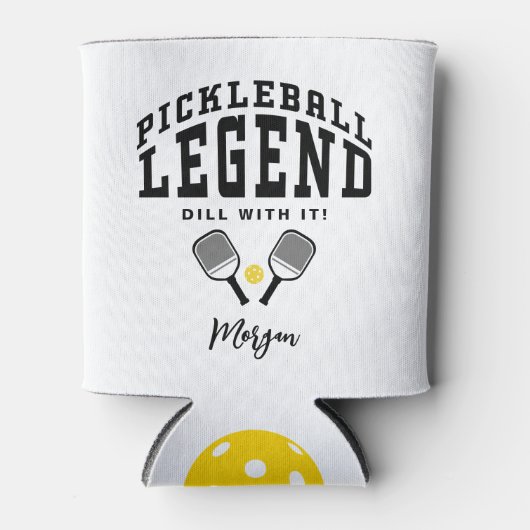 Pickleball Legend Aangepaste naam Quote Grappig Co Blikjeskoeler (Voorkant)