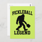 Pickleball Legend Funny Bigfoot Briefkaart (Voorkant / Achterkant)
