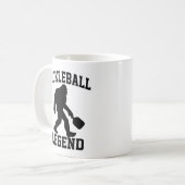 Pickleball Legend Funny Bigfoot Koffiemok (Voorkant links)