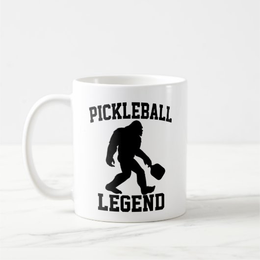 Pickleball Legend Funny Bigfoot Koffiemok (Links)