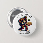 Pickleball Legend | Funny Bigfoot Ronde Button 5,7 Cm (Voorkant /achterkant)