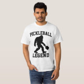 Pickleball Legend Funny Bigfoot T-shirt (Voorkant volledig)