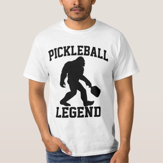 Pickleball Legend Funny Bigfoot T-shirt (Voorkant)