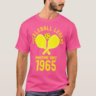 Pickleball Legend Geweldige sinds 1965 Retro 60th  T-shirt