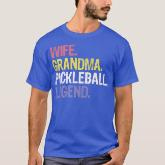 Pickleball Legend Grandma Wife voor vrouwelijke sp T-shirt