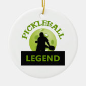 PICKLEBALL LEGEND KERAMISCH ORNAMENT (Voorkant)