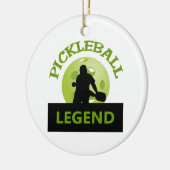 PICKLEBALL LEGEND KERAMISCH ORNAMENT (Links)
