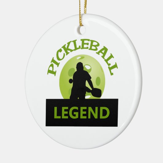 PICKLEBALL LEGEND KERAMISCH ORNAMENT (Links)