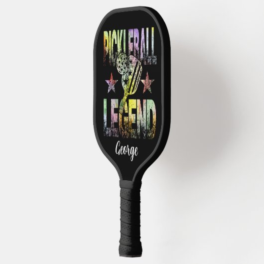 Pickleball Legend met bewerkbare naam Pickleball Paddle (Links)