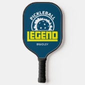 Pickleball Legend Typografie Persoonlijke naam Paddle (Achterkant)