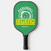 Pickleball Legend Typografie Persoonlijke naam Pickleball Paddle (Voorkant)