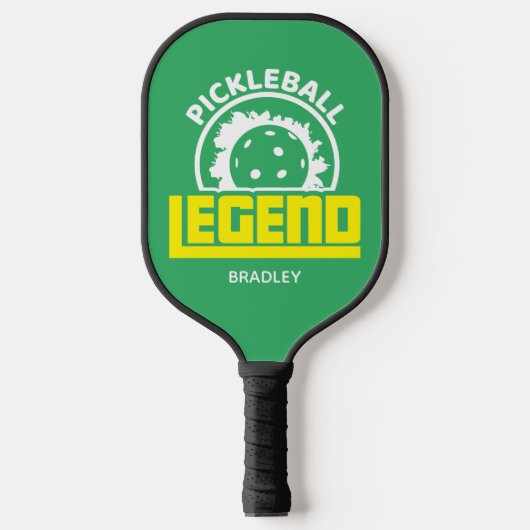 Pickleball Legend Typografie Persoonlijke naam Pickleball Paddle (Voorkant)