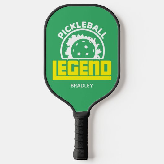 Pickleball Legend Typografie Persoonlijke naam Pickleball Paddle (Achterkant)