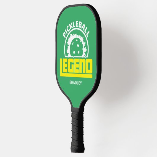 Pickleball Legend Typografie Persoonlijke naam Pickleball Paddle (Links)