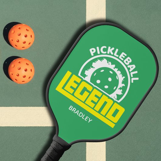 Pickleball Legend Typografie Persoonlijke naam Pickleball Paddle