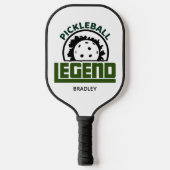 Pickleball Legend Typografie Persoonlijke naam Pickleball Paddle (Voorkant)