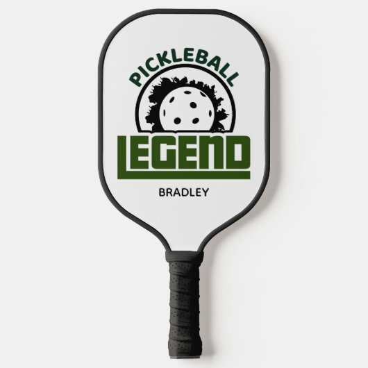 Pickleball Legend Typografie Persoonlijke naam Pickleball Paddle (Voorkant)