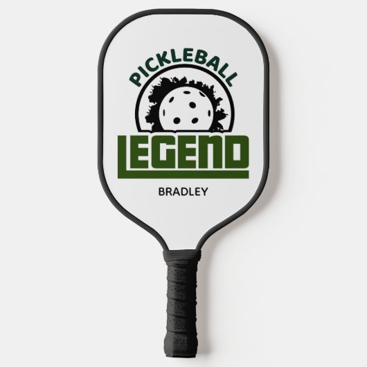 Pickleball Legend Typografie Persoonlijke naam Pickleball Paddle (Achterkant)