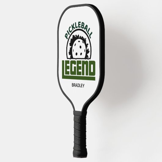 Pickleball Legend Typografie Persoonlijke naam Pickleball Paddle (Links)
