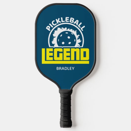 Pickleball Legend Typografie Persoonlijke naam Pickleball Paddle (Voorkant)