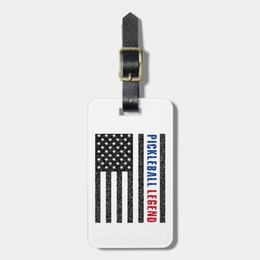 Pickleball Legend USA Bagagelabel (Voorkant verticaal)