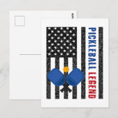 Pickleball Legend USA Briefkaart (Voorkant / Achterkant)
