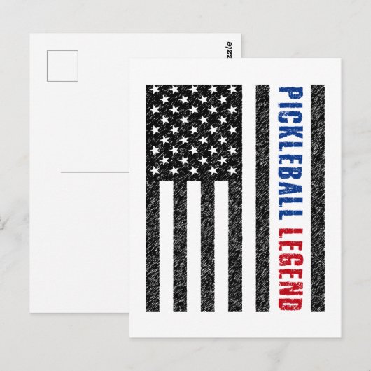 Pickleball Legend USA Briefkaart (Voorkant / Achterkant)