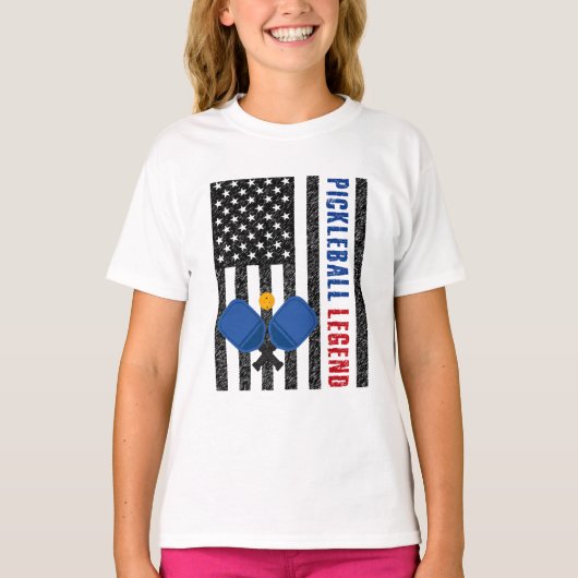 Pickleball Legend USA T-shirt (Voorkant)