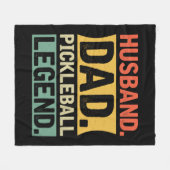 Pickleball legende 3 fleece deken (Voorkant (Horizontaal))