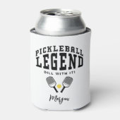 Pickleball Legende Aangepaste Naam Citaat Grappig  Blikjeskoeler (Blikje Voorkant)