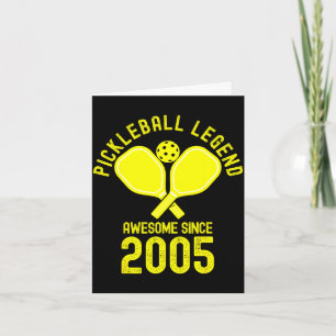 Pickleball-legende geweldig sinds 2005 retro 21e kaart