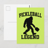 Pickleball Legende Grappige Bigfoot Briefkaart (Voorkant / Achterkant)