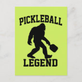 Pickleball Legende Grappige Bigfoot Briefkaart (Voorkant)