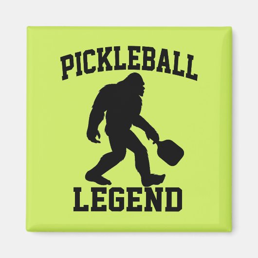 Pickleball-legende Grappige Bigfoot Magneet (Voorkant)
