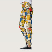 Pickleball Leggings Piet Mondrian Pattern (Links)