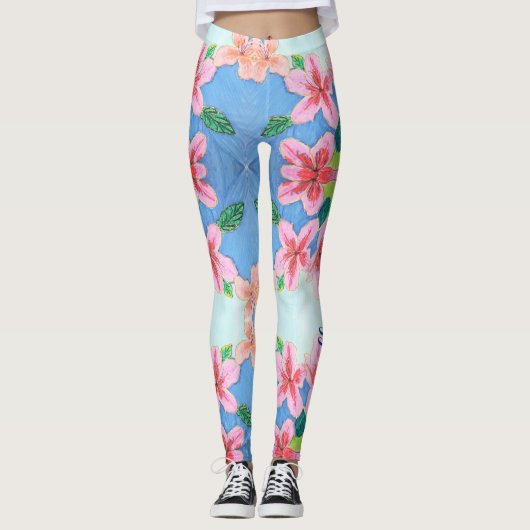 Pickleball-Leggings van Ariella & Lily-Design Leggings (Voorkant)