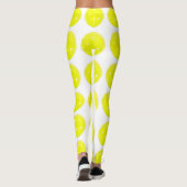 Pickleball Leggings Yellow Ball op White (Achterkant)