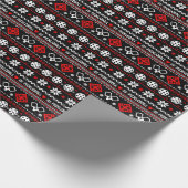 😄 Pickleball 🎄 lelijke kerstkeuken Cadeaupapier (Hoek)