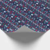 😄 Pickleball 🎄 lelijke kerstkeuken Cadeaupapier (Hoek)