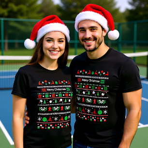 🎅 Pickleball 🎄 lelijke kerstkeuken T-shirt