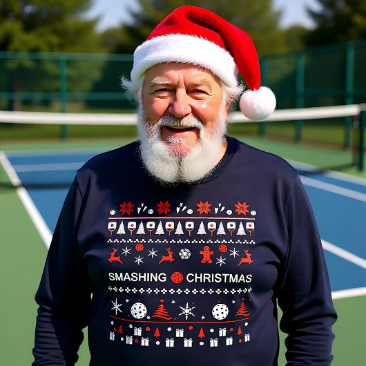 🎅 🎄 Pickleball 🎄 lelijke kerstkeuken T-shirt