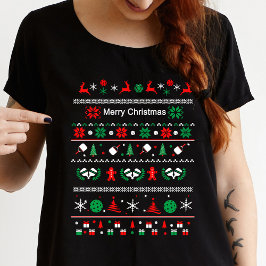 🎅 Pickleball 🎄 lelijke kerstkeuken T-shirt