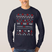 🎅 🎄 Pickleball 🎄 lelijke kerstkeuken T-shirt (Voorkant)