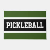 PICKLEBALL Leuk Atletisch Bos Groen Zwart Strepen Deurmat (Voorkant)